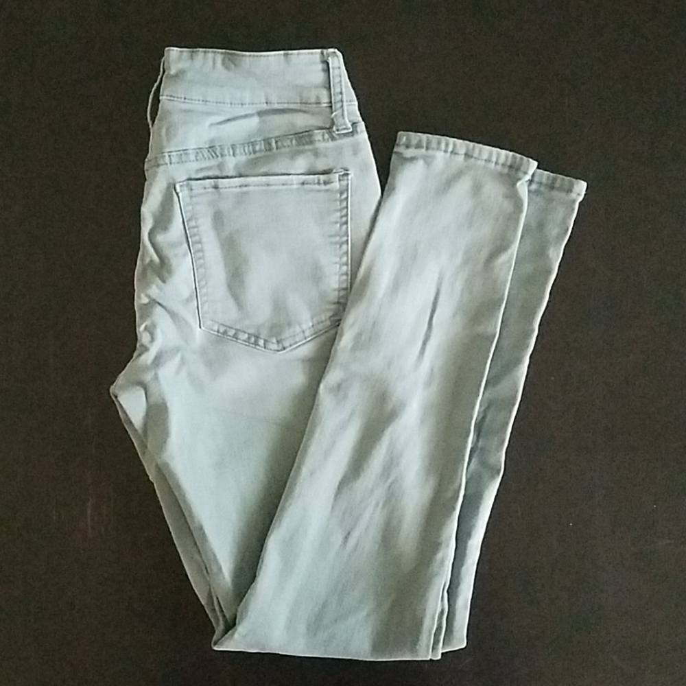 Pastel blue jeggings